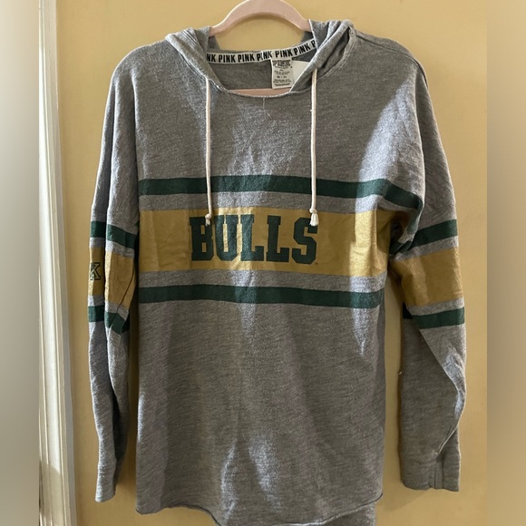 PINK Victoria’s Secret w/ 5th & Ocean University South Florida Bulls hoodie - Picture 1 of 8